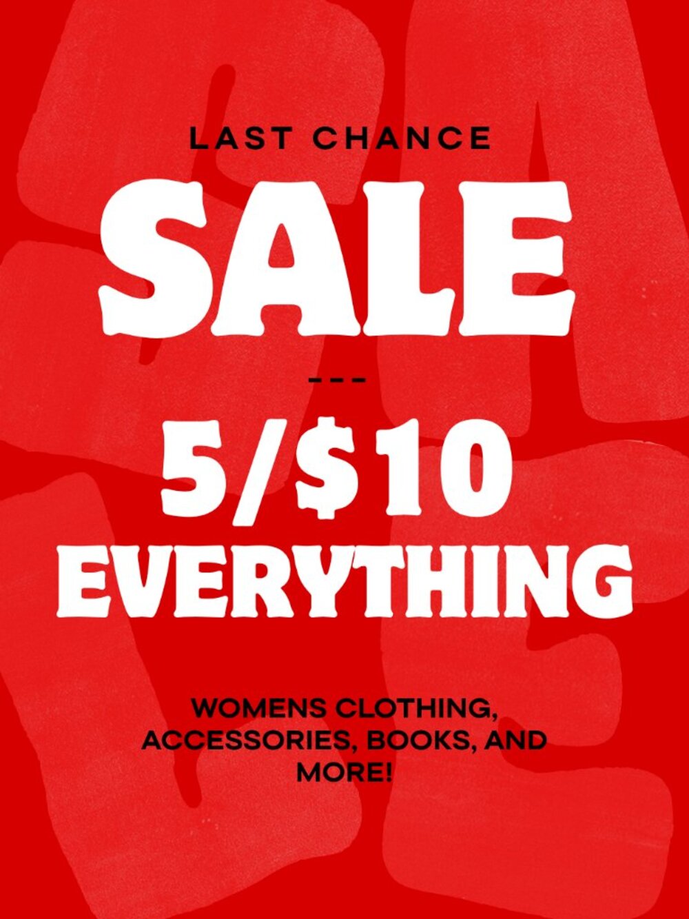 EVERYTHING IS FREE OR 5/$10!!